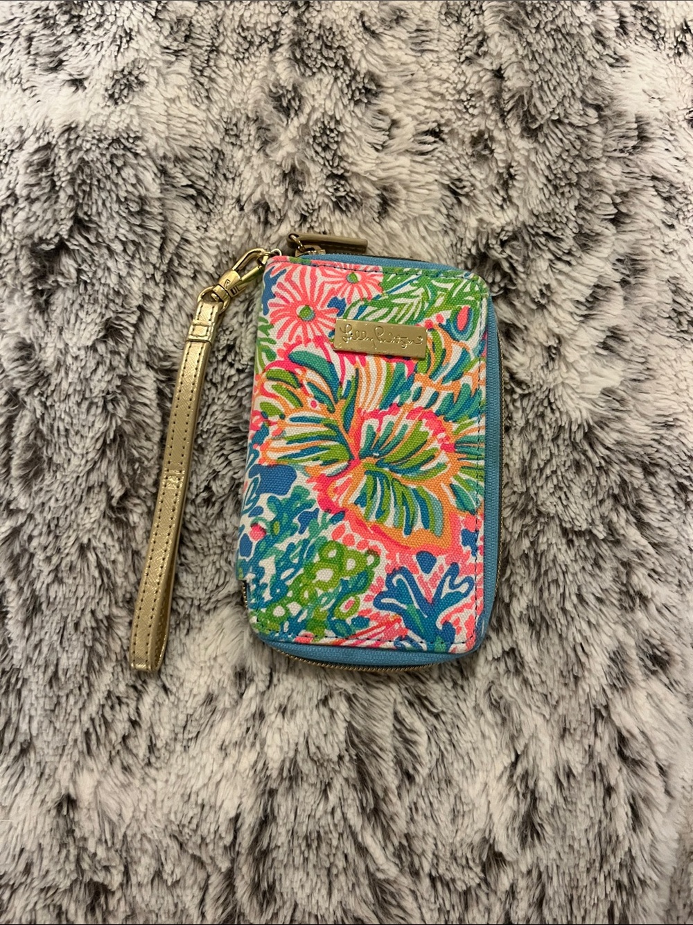 Lilly Pulitzer Multicolor Tropical Floral Wristlet